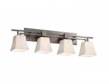 Justice Design Group FSN-8704-20-MROR-NCKL - Aero 4-Light Bath Bar