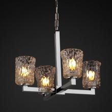  GLA-8829-16-CLRT-MBLK - Modular 4-Light Chandelier