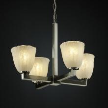  GLA-8829-16-WHTW-MBLK - Modular 4-Light Chandelier