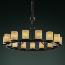  POR-8715-10-BMBO-DBRZ - Dakota 15-Light 1-Tier Ring Chandelier