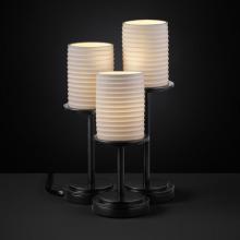  POR-8797-10-PLET-MBLK - Dakota 3-Light Table Lamp