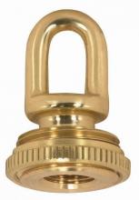  90/1572 - 1/4 IP Cast Brass Screw Collar Loops with Ring 1/4 IP Fits 1" Canopy Hole Ring