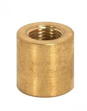  90/2155 - Brass Coupling; Unfinished; 5/8" Long; 5/8" Diameter; 1/8 IP