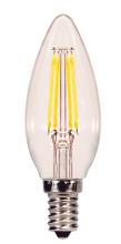  S21702 - 4.5 Watt B11 LED; Clear; Candelabra base; 2700K; 350 Lumens; 120 Volt; 2-Card