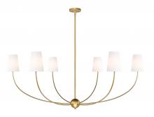  3040-62RB - 6 Light Chandelier