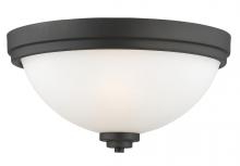  443F3-BRZ - 3 Light Flush Mount