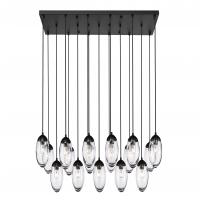  651P-17L-MB - 17 Light Linear Chandelier