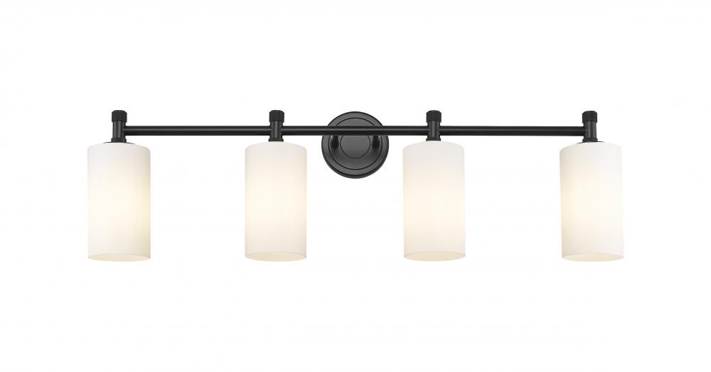 Crown Point - 4 Light - 34 inch - Matte Black - Bath Vanity Light