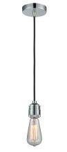  100PC-10BK-2PC - Winchester - 1 Light - 2 inch - Polished Chrome - Cord hung - Mini Pendant