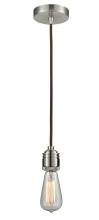  100SN-10BR-2SN - Winchester - 1 Light - 2 inch - Satin Nickel - Cord hung - Mini Pendant