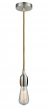  100SN-10CR-3SN - Chelsea - 1 Light - 2 inch - Satin Nickel - Cord hung - Mini Pendant