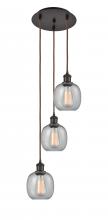  113B-3P-OB-G104 - Belfast - 3 Light - 13 inch - Oil Rubbed Bronze - Cord Hung - Multi Pendant