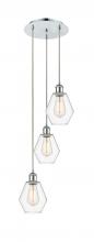  113B-3P-PC-G652-6 - Cindyrella - 3 Light - 13 inch - Polished Chrome - Cord Hung - Multi Pendant