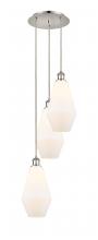  113B-3P-PN-G651-7 - Cindyrella - 3 Light - 14 inch - Polished Nickel - Cord Hung - Multi Pendant