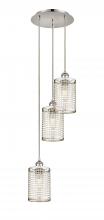  113B-3P-PN-M18-PN - Nestbrook - 3 Light - 11 inch - Polished Nickel - Cord hung - Multi Pendant