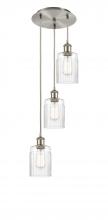  113B-3P-SN-G342 - Hadley - 3 Light - 11 inch - Brushed Satin Nickel - Cord Hung - Multi Pendant