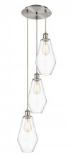  113B-3P-SN-G652-7 - Cindyrella - 3 Light - 14 inch - Brushed Satin Nickel - Cord Hung - Multi Pendant