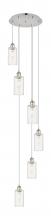  116B-6P-PN-G434-7CL - Crown Point - 6 Light - 16 inch - Polished Nickel - Multi Pendant