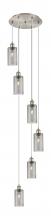  116B-6P-SN-G434-7SM - Crown Point - 6 Light - 16 inch - Brushed Satin Nickel - Multi Pendant