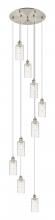  119B-9P-SN-G434-7DE - Crown Point - 9 Light - 19 inch - Brushed Satin Nickel - Multi Pendant