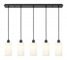  125B-5P-BK-G434-7WH - Crown Point - 5 Light - 37 inch - Matte Black - Linear Pendant