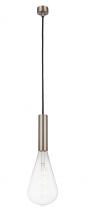  198-1P-SN-BB125LED - Edison - 1 Light - 5 inch - Brushed Satin Nickel - Cord hung - Mini Pendant