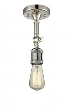  200F-PN - Bare Bulb 1 Light Semi-Flush Mount