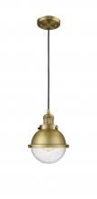  201C-BB-HFS-64-BB - Hampden - 1 Light - 7 inch - Brushed Brass - Cord hung - Mini Pendant