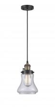  201CSW-BAB-G192 - Bellmont - 1 Light - 6 inch - Black Antique Brass - Cord hung - Mini Pendant