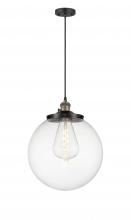  201CSW-BAB-G202-14 - Beacon - 1 Light - 14 inch - Black Antique Brass - Cord hung - Mini Pendant