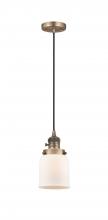 Innovations Lighting 201CSW-BB-G51 - Bell - 1 Light - 5 inch - Brushed Brass - Cord hung - Mini Pendant