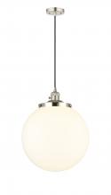  201CSW-PN-G201-14 - Beacon - 1 Light - 14 inch - Polished Nickel - Cord hung - Mini Pendant