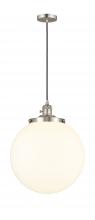  201CSW-SN-G201-14 - Beacon - 1 Light - 14 inch - Brushed Satin Nickel - Cord hung - Mini Pendant