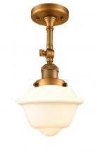  201F-BB-G531 - Oxford - 1 Light - 7 inch - Brushed Brass - Semi-Flush Mount