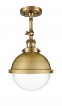  201F-BB-HFS-82-BB - Hampden - 1 Light - 9 inch - Brushed Brass - Semi-Flush Mount