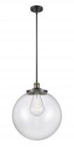  201S-BAB-G202-16 - Beacon - 1 Light - 16 inch - Black Antique Brass - Stem Hung - Pendant