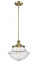  201S-BB-G542 - Oxford - 1 Light - 12 inch - Brushed Brass - Stem Hung - Mini Pendant