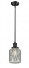  201S-BK-G262 - Stanton - 1 Light - 6 inch - Matte Black - Stem Hung - Mini Pendant