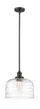  201S-OB-G713-L - Bell - 1 Light - 12 inch - Oil Rubbed Bronze - Stem Hung - Mini Pendant