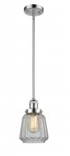  201S-PC-G142 - Chatham - 1 Light - 7 inch - Polished Chrome - Stem Hung - Mini Pendant