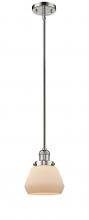  201S-PN-G171 - Fulton - 1 Light - 7 inch - Polished Nickel - Stem Hung - Mini Pendant