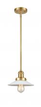  201S-SG-G1 - Halophane - 1 Light - 9 inch - Satin Gold - Stem Hung - Mini Pendant