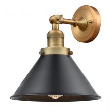  203-BB-M10-BK - Briarcliff - 1 Light - 10 inch - Brushed Brass - Sconce
