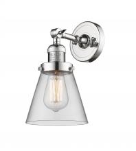  203-PC-G62 - Cone - 1 Light - 6 inch - Polished Chrome - Sconce