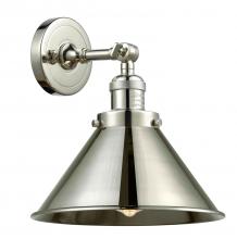  203-PN-M10-PN - Briarcliff - 1 Light - 10 inch - Polished Nickel - Sconce