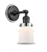  203BK-BPPC-HRPC-G181S - Canton - 1 Light - 5 inch - Matte Black - Sconce