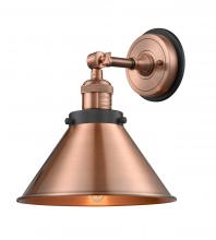 Innovations Lighting 203BP-ACBK-M10-AC - Briarcliff - 1 Light - 10 inch - Antique Copper - Sconce