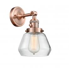  203SW-AC-G172 - Fulton - 1 Light - 7 inch - Antique Copper - Sconce