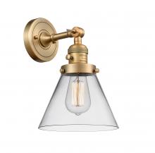 203SW-BB-G42 - Cone - 1 Light - 8 inch - Brushed Brass - Sconce