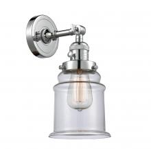  203SW-PC-G182 - Canton - 1 Light - 7 inch - Polished Chrome - Sconce